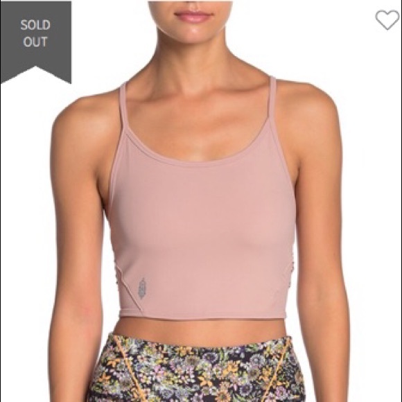 Free People FP pink pearl revelation crop NWT Med - Picture 6 of 16